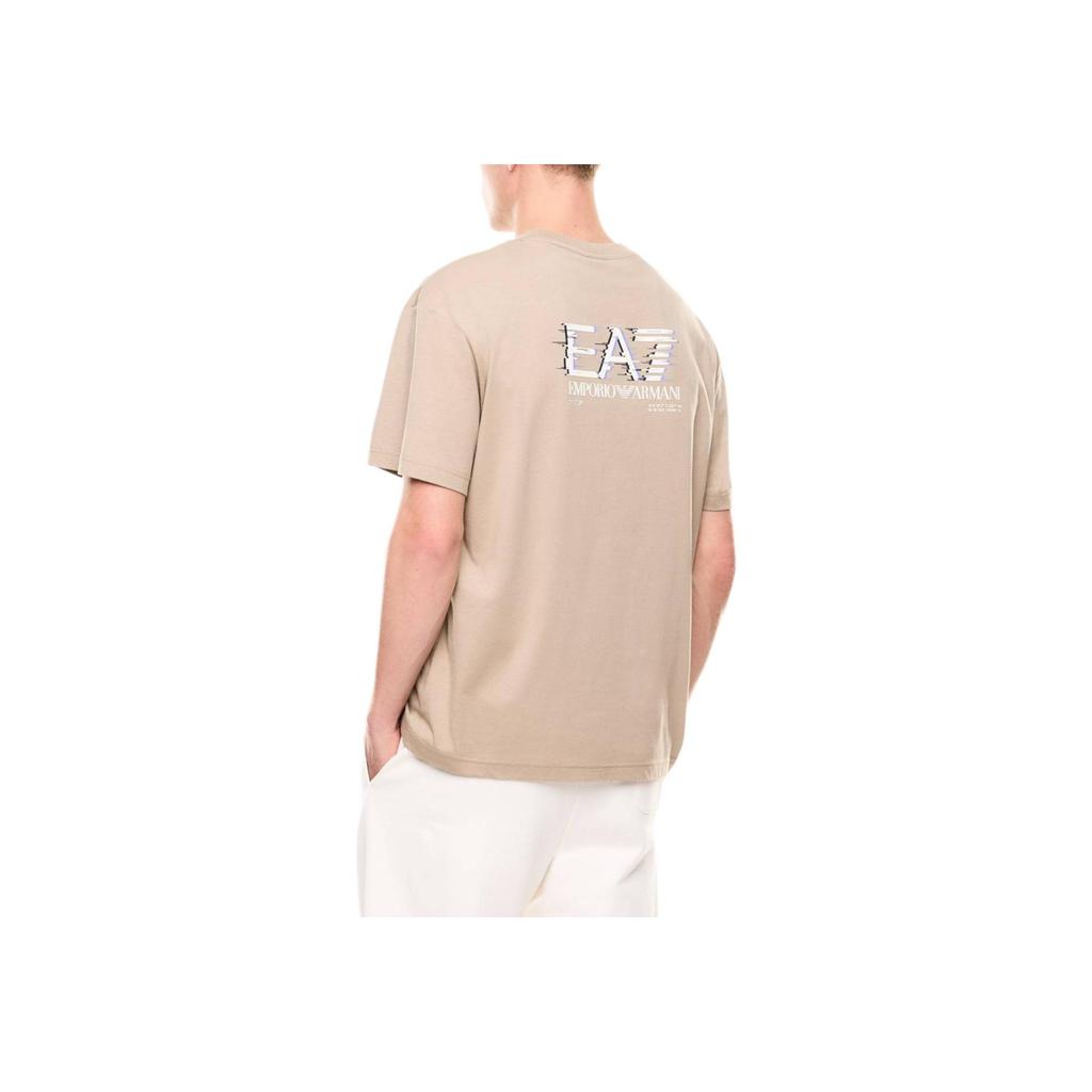 Emporio Armani EA7 Letter Pattern Solid Color Cotton Short Sleeve T-Shirt Men tops 7M001327-AF17789-U6167