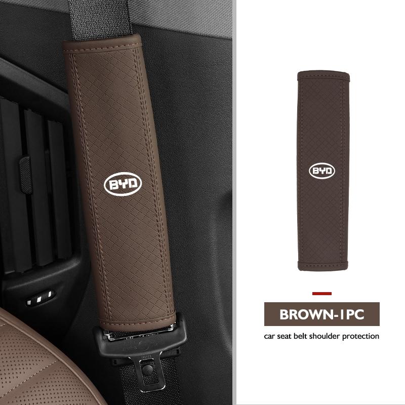 Car Safety Belt Cover Shoulder Protective Pad Anti-slip Pads Auto Accessories For BYD 3 Yuan F3 E6 F0 G3 I3 Plus Ea1 Song Max