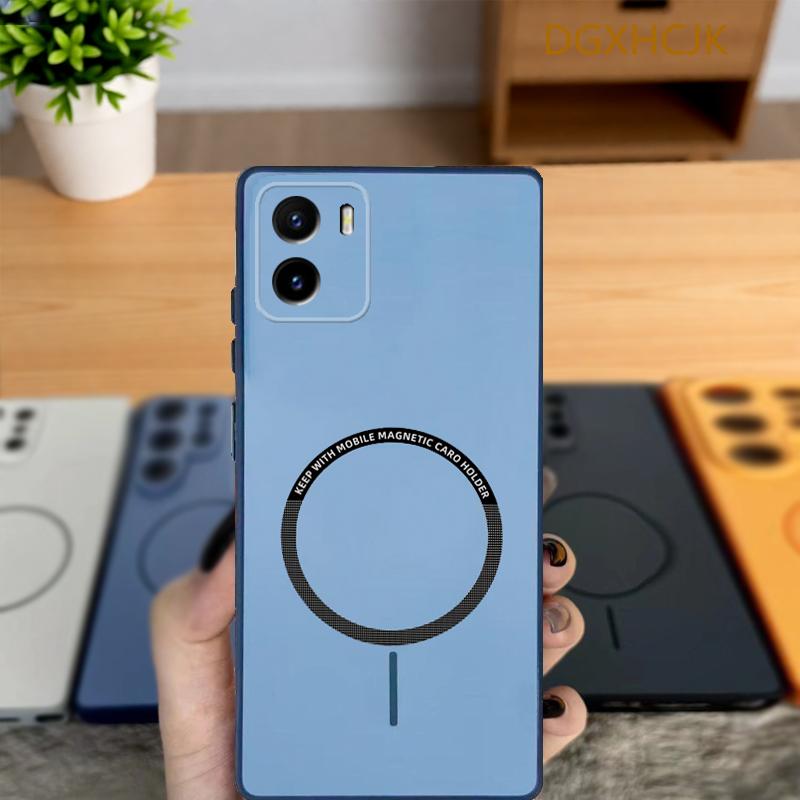 Для Vivo Y15S Чехол для телефона Vivo Y15A Чехол для vivo Y01 Vivo Y15a Y15s Y01 Ударопрочный Цветной Магнитная Жесткая Силиконовая задняя крышка vivo Y01