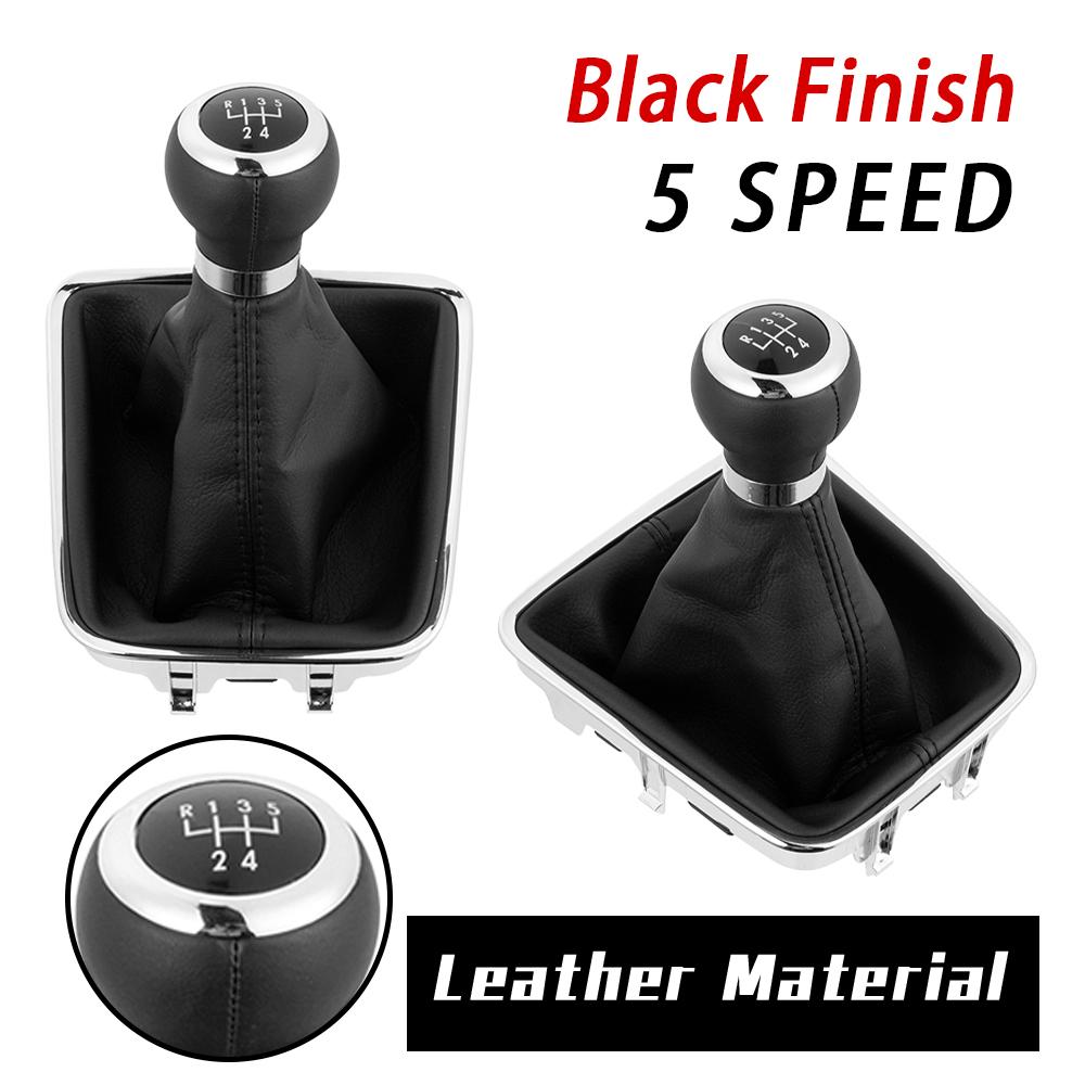 

New Product Car Accessories Manual 5/6 Speed Leather For VW Tiguan 2007 2008 2009 2010 2011 Gear Shift Knob With Dust Cover