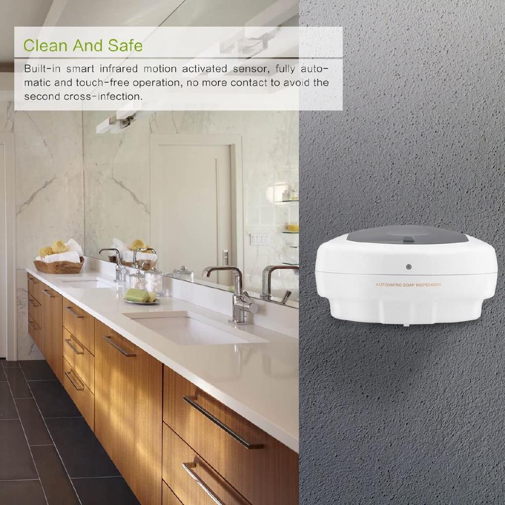 Homlly Wall-Mounted Automatic Touchless Alcohol Soap Dispenser  (500ml)