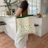42 Embroidery Flowers Leisure Lazy Wind Artistic Hand Carry Shoulder Bag Shopping Bag Canvas Bag School Bag
