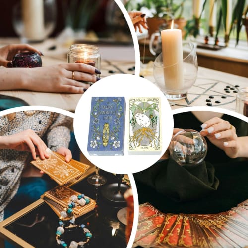 The Forager's Daughter Tarot Deck, 78 Card Mysterious Divination Set, Divination Tool, Smooth Shuffle, 10.3x6cm, Ideal for Spiritual Insights and Part