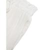 Women High Waist Drawstring Lace Trim Loose Casual Wide Leg Pants