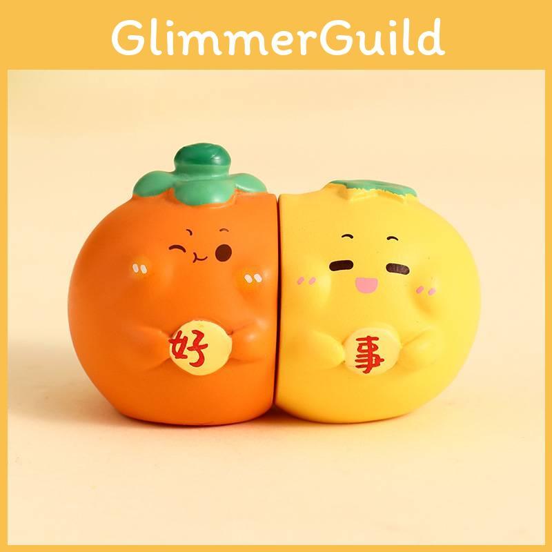 Fruit Bless Figurine Magnetic Desktop Decoration Workspace Festive Celebrations