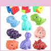 Pädagogisches Dinosaurier-Würfelset für Kinder mit glatt drehendem Zwei- und Dreischichten-Puzzle-Design in farbigem ABS-Material