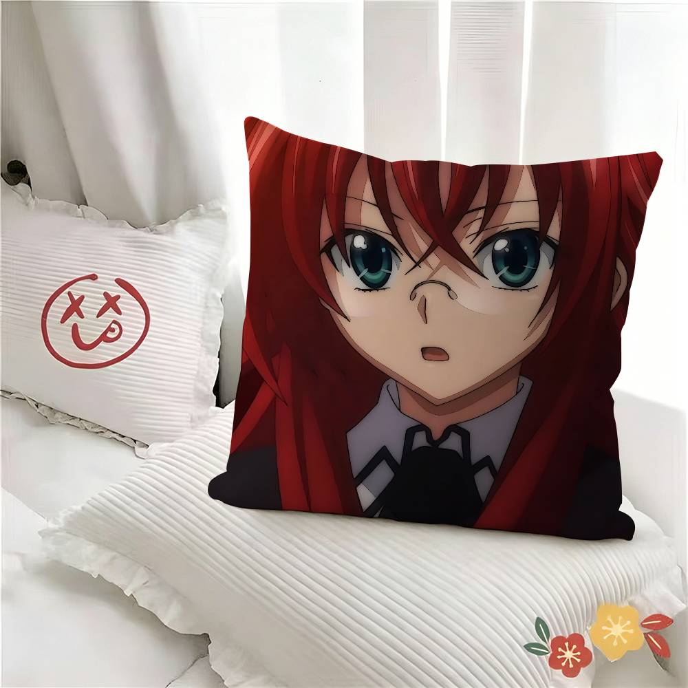 1pc Anime H-High School DxD Pillow Case Fashion Square Pillowcase Bedroom Sofa Room Ins Decoration Leisure