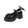 Fashion Sweet Bow Leather Mary Jane Shoes for Women Summer Autumn New Designer Pearl Increase Platform High Heel Shoes Female