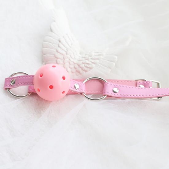 Mouth Gag Ball Harness Oral Fixation Restraints Bondage Adults Sex Game Toy