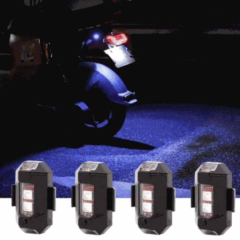 Mini Size LED Strobe Light RGB Motorcycle Signal Light Motorcycle Warning Light  Model Aircraft