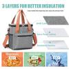 Large Capacity Insulated Crossbody Lunch Bag for Office and Picnic Use