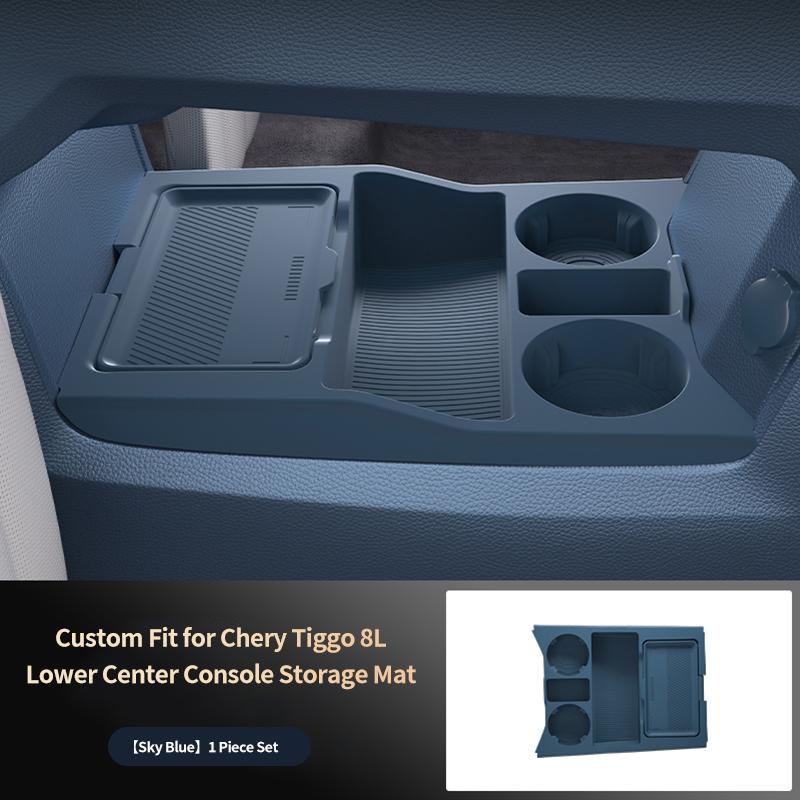 Don't Miss! For Chery Tiggo 9 2026+ Central Control Lower Storage Box Black Hidden Console Organizer Tray Interior Upgrade
