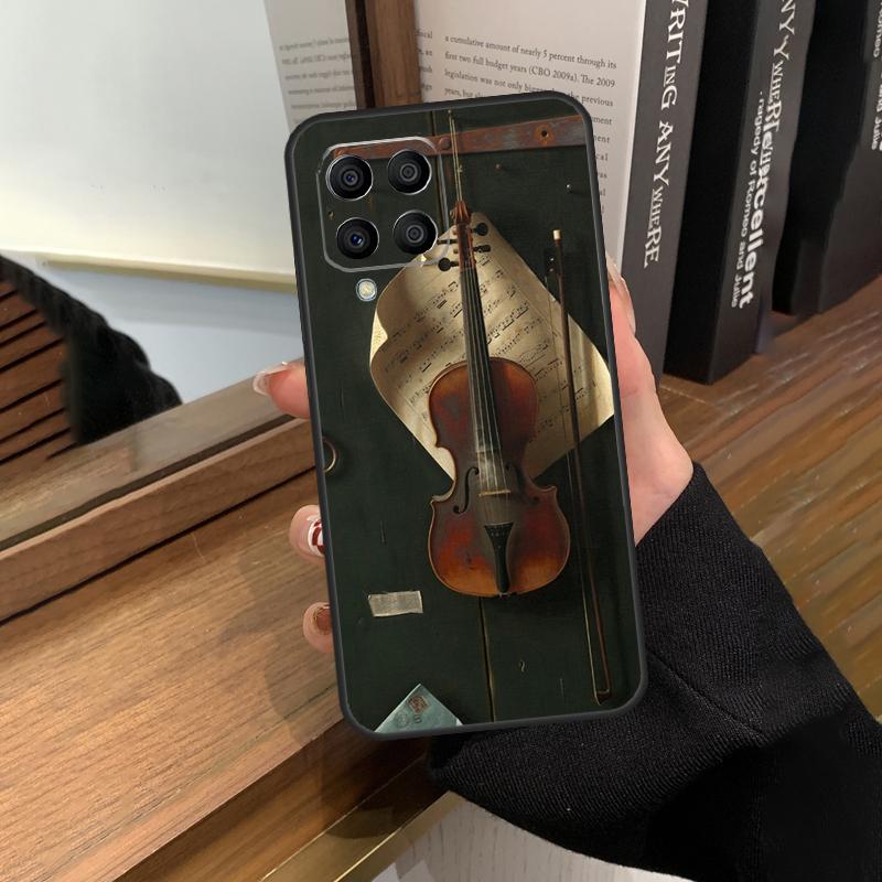 Music Violin Case For Samsung Galaxy M13 M53 M51 M31 M11 M14 M34 M54 M12 M32 M52 M16 M36 M56 M15 M35 M55