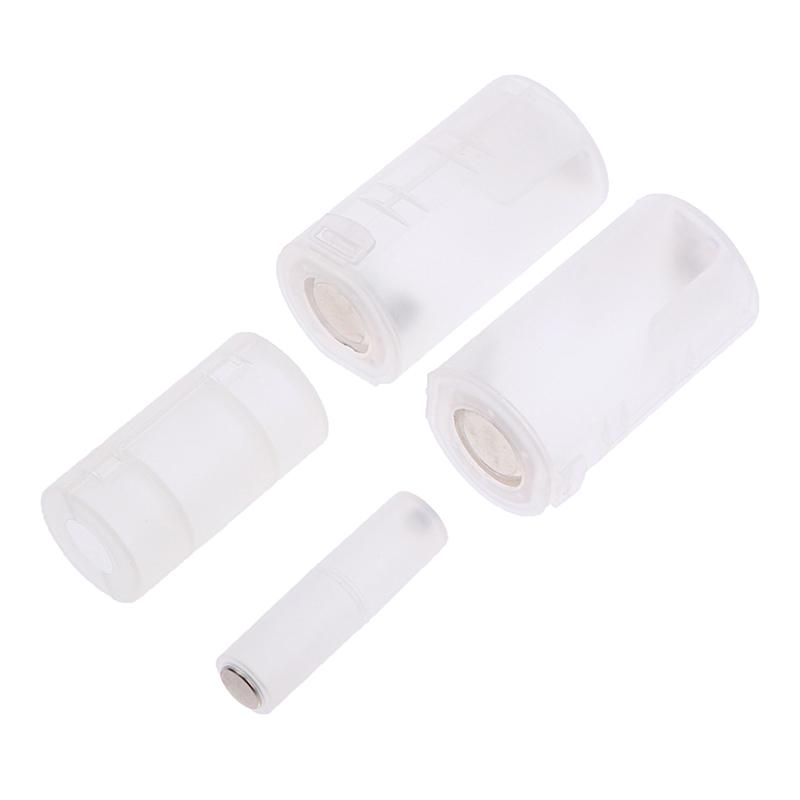 1 stk Aaa til Aa/Aa til C/D batterikombinasjonsadapteretuiet Oppbevaringsbokskonverter