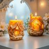 Treehouse Silicones Mould Christmas Candle Silicone Mold Easy Demolding For Candle Soap Chocolate Holiday Decoration