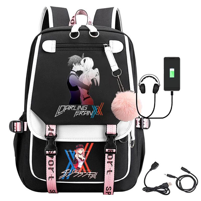 Large Capacity Schoolbag with Shoulder Strap; Student Three-piece Pencil Case Set