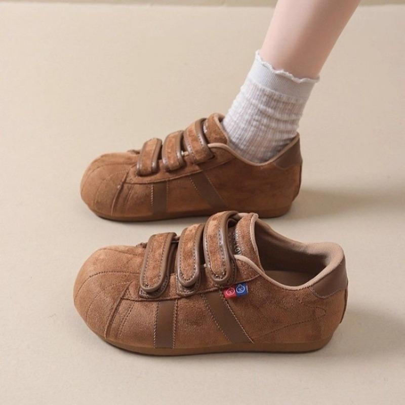 Suede big head women's autumn new height-increasing casual board shoes versatile and thin single shoes