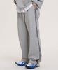 RAW LAB Check Line One-Pleat Sweatpants (Gray)