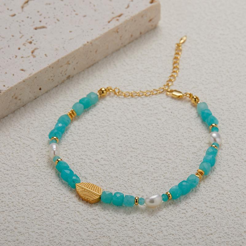

S925 Sterling Silver Natural Tianhe Stone Pearl Treasure Handmade Beaded Necklace Women S Premium Clavicle Chain