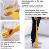Reusable Dishwashing Latex Gloves, Thickened and wear-resistant, for Kitchen Working Painting Gardening, etc.