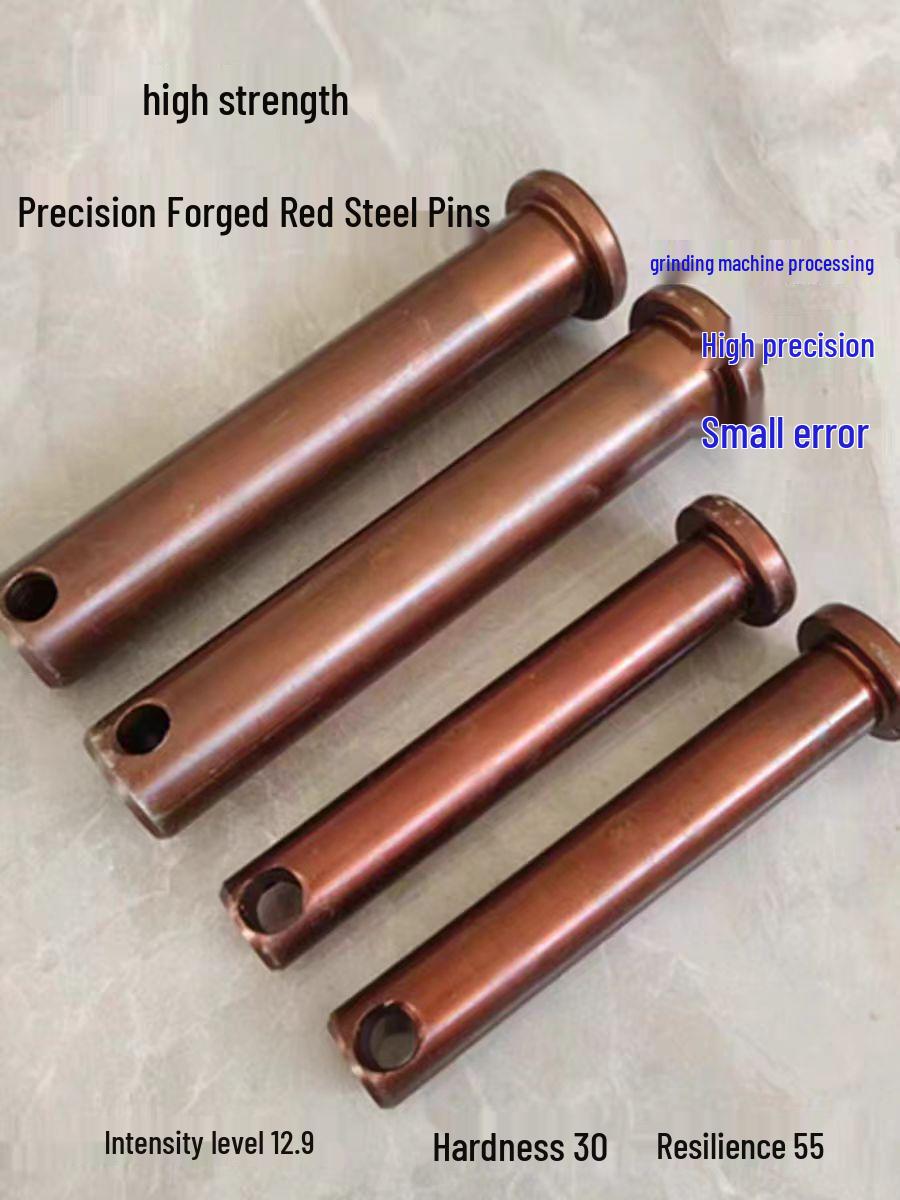 

High Strength Red Steel Dowel Pins, 12.9 Grade, 25mm Long, Available in Multiple Models (Customization Supported)