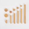 Minimalist Nordic Style Cabinet Handles Walnut Wood Rounded Edges Drawer Pulls Eco-Friendly 96mm Wardrobe Handles Home Decor
