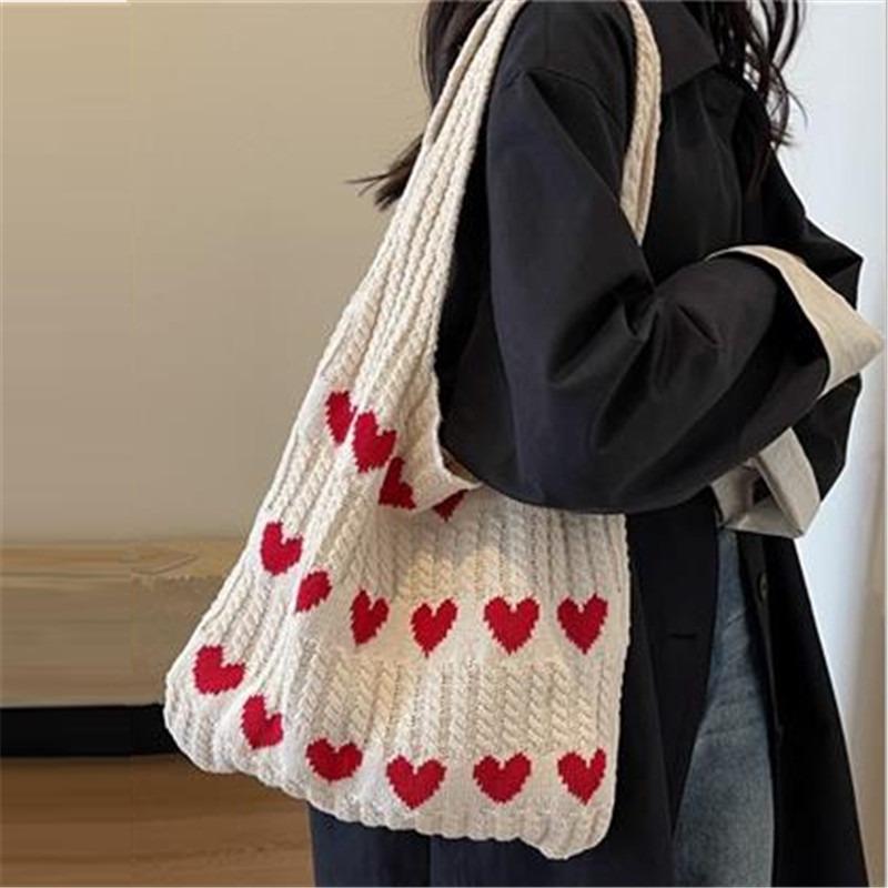 

модная женская сумка Weave Love, вязаная сумка на плечо для женщин, девочек-подростков, белые воротнички, офис, колледж, работа, бизнес, дорожные сумки