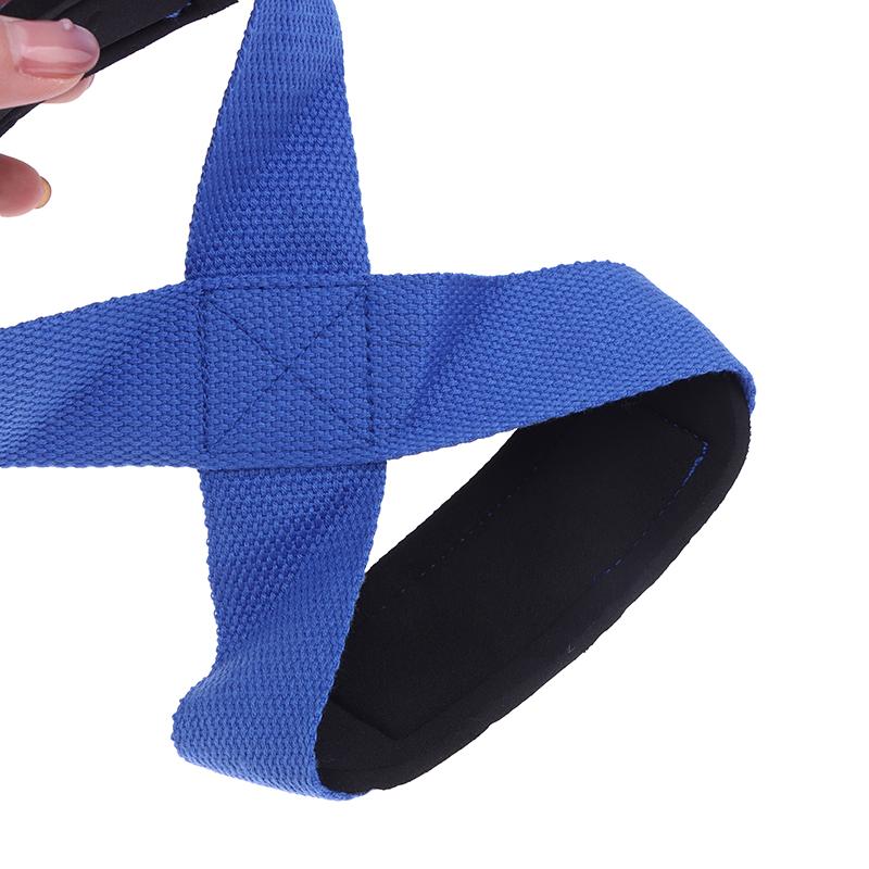 2 Adet Pedli Sekiz Şekilli Kayışlar Deadlift Ağırlık Kaldırma Bilek Kayışları Kaymaz Spor Fitness Power Lifter Egzersiz Barfiks Kayışları