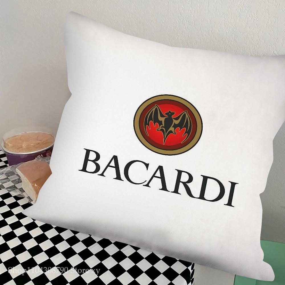 Spirituosen B-Bacardi-i Kissenbezug Quadratisches Kissen Schlafzimmer Sofa Freizeit Komfortkissen Auto Wohnzimmer Heimdekoration
