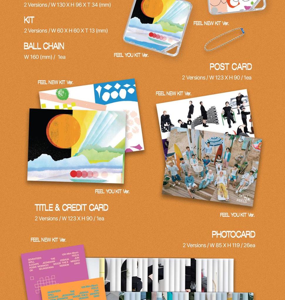 (KiT Ver.) SEVENTEEN [SPILL THE FEELS] 12th MINI ALBUM