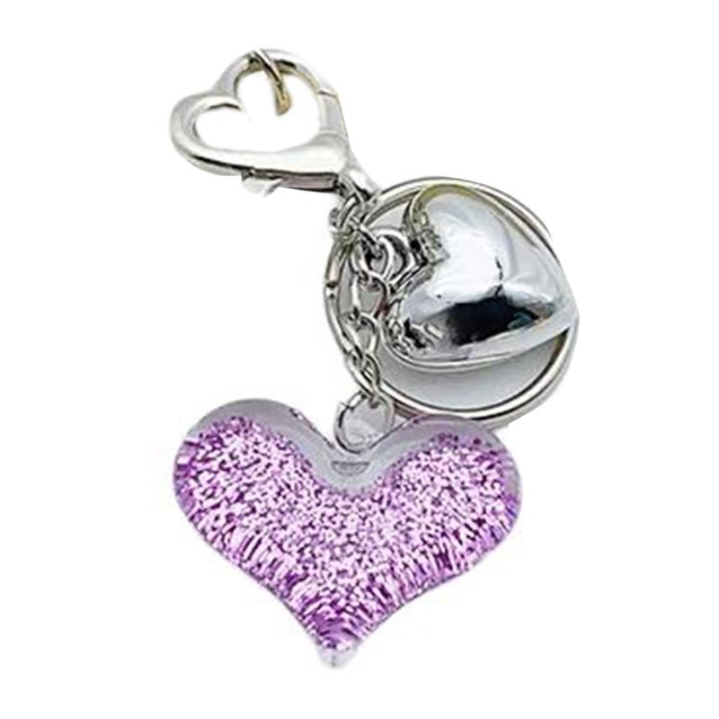 Colorful Heart Pendant Keychain Love Shapes Cellphones Straps for Women and Girls Unique Bag Pendant Stylish Phone Charm