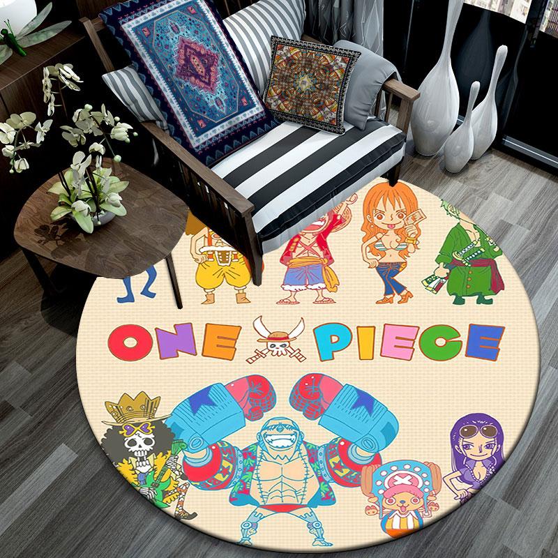 One Piece,Round Area Rug,Carpet Rug for Living Room Bedroom Sofa Playroom Decor,Non-slip Floor Mat