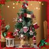Christmas Dog Paw Double Layer Wooden Pendant Navidad Natal Noel Tree Pendant Merry Christmas Decor For Home 2025 New Year 2025