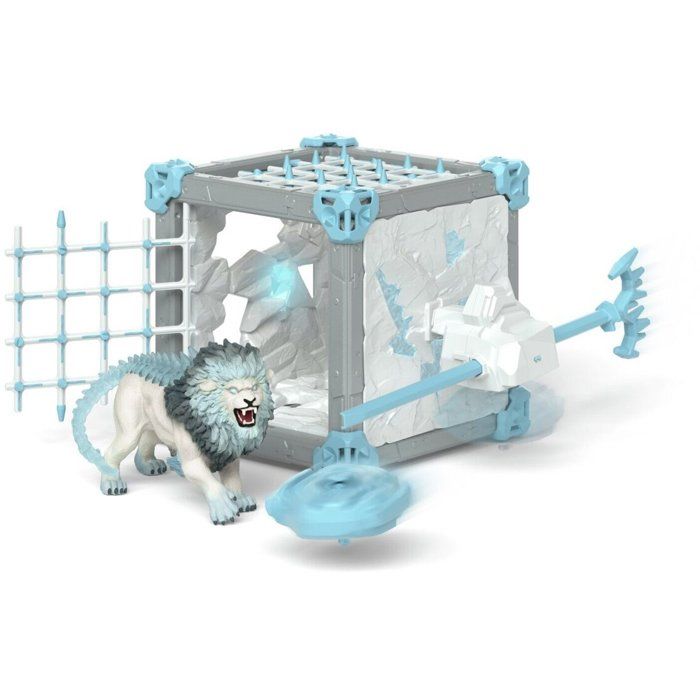 Figurine BattleCave Lion de Glace, Schleich 42766 Eldrador Creatures