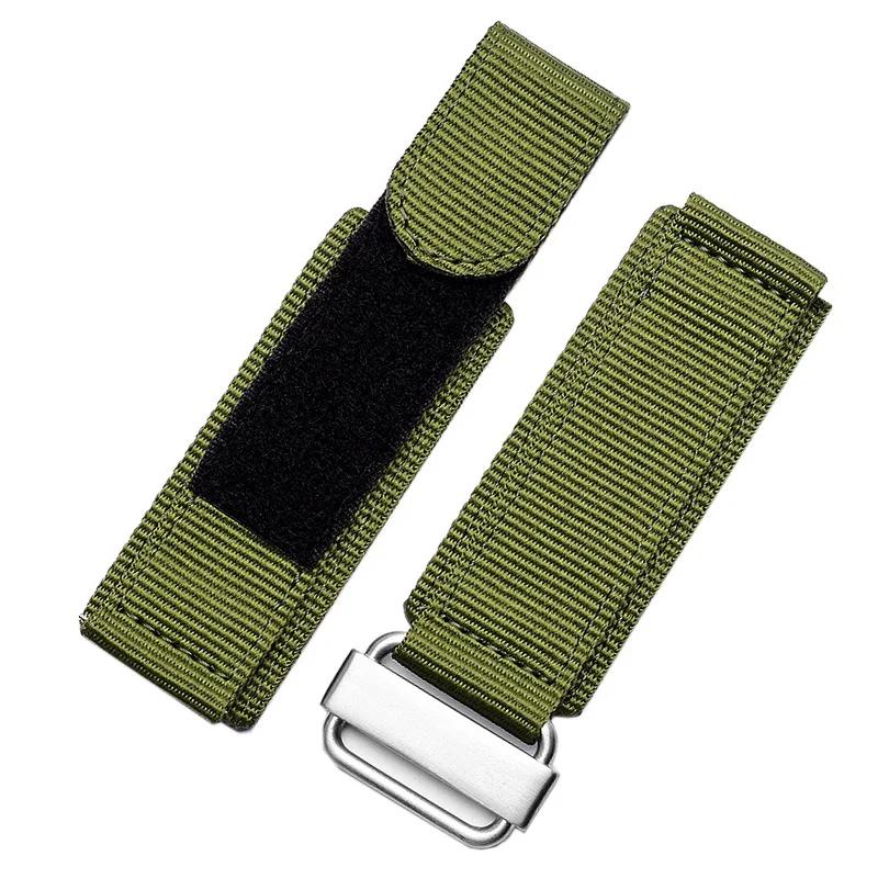 Watch accessories For Seiko Rolex Panerai Tudor Hook-and-loop fastener Nylon sport watchband for Nato watch strap 22mm 24mm