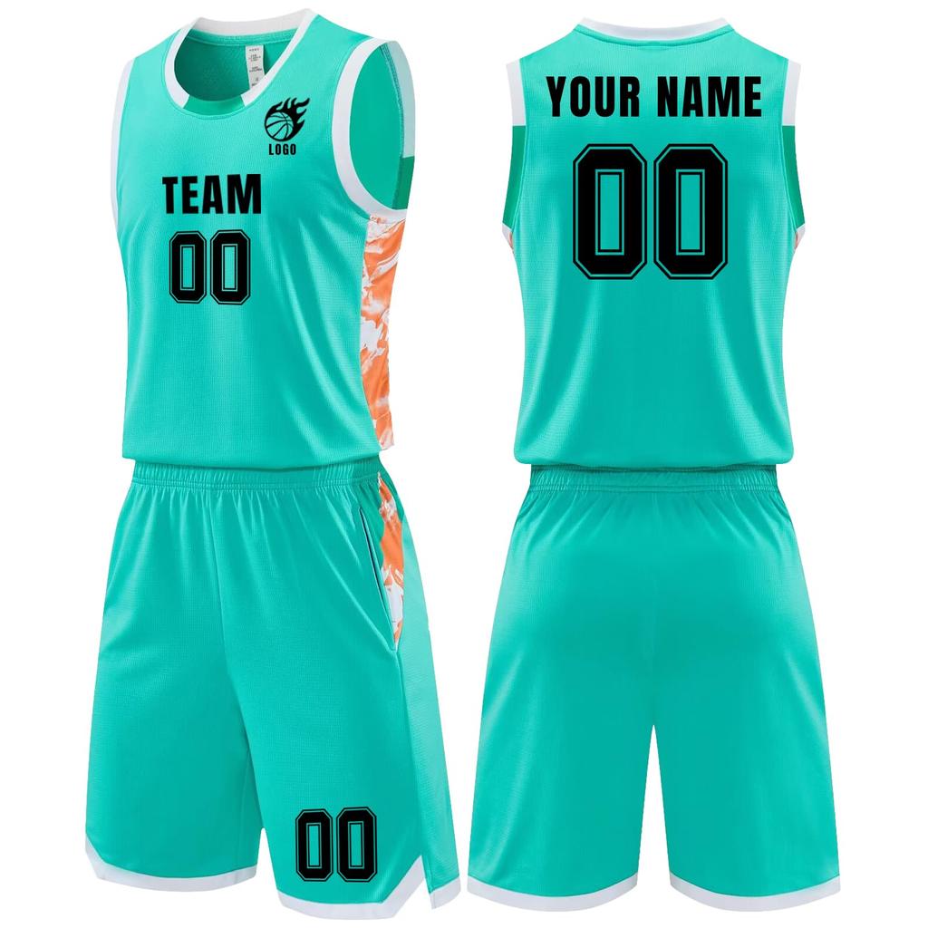 Anpassbares Basketball-Trikot und Shorts-Set Personalisierte Teamuniformen Ärmellose Sportbekleidung Leichtes atmungsaktives Gewebe für Erwachsene und Jugendliche