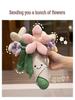 JC Handheld Plush Flower Doll Bouquet for Proposals, Confessions, Weddings, and Parties