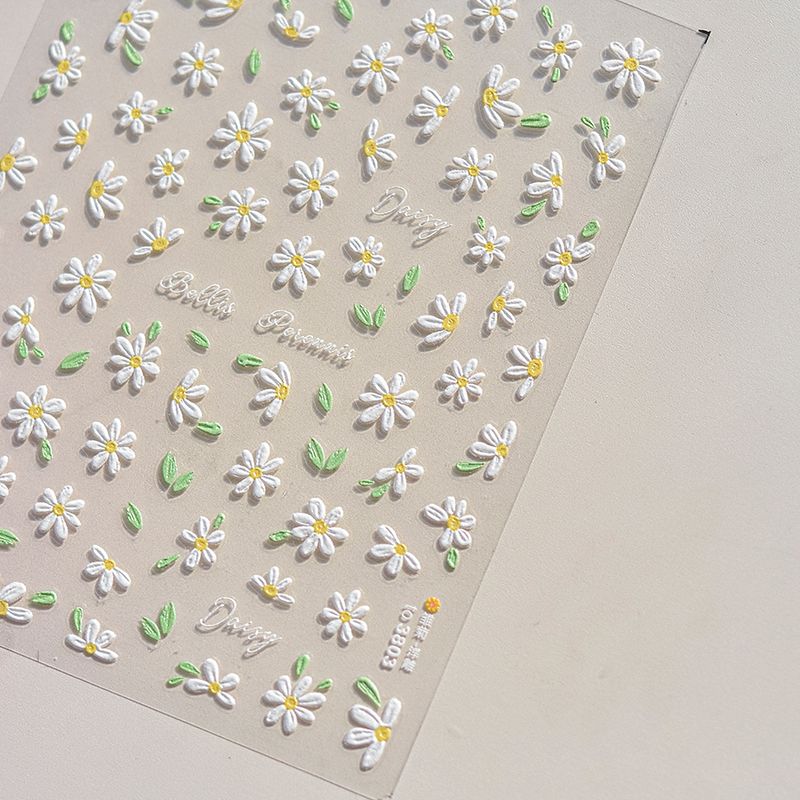 

Новинка Летний Дофаминовый Вырез Патч Наклейка для Ногтей Конфетный Цвет Бантики Пятиконечная Звезда Наклейка для Ногтей Украшение 3803-Daisy [Embossed]]