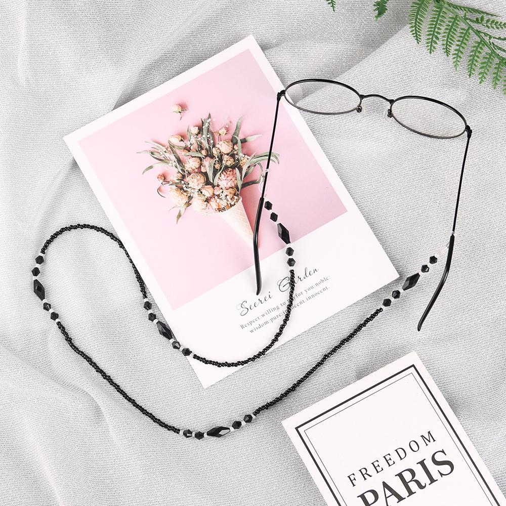 Women  Black Reading Glasses Glasses Necklace  Eyeglass Lanyard  Glasses Chain Eye Wear Accessories