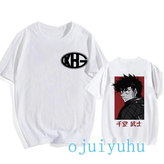 Hajime No Ippo Hip Hop EU Size TShirt Anime Harajuku Tee Tops Men Women Makunouchi Takamura T-Shirt KGB Y2k Manga Tshirt Clothes