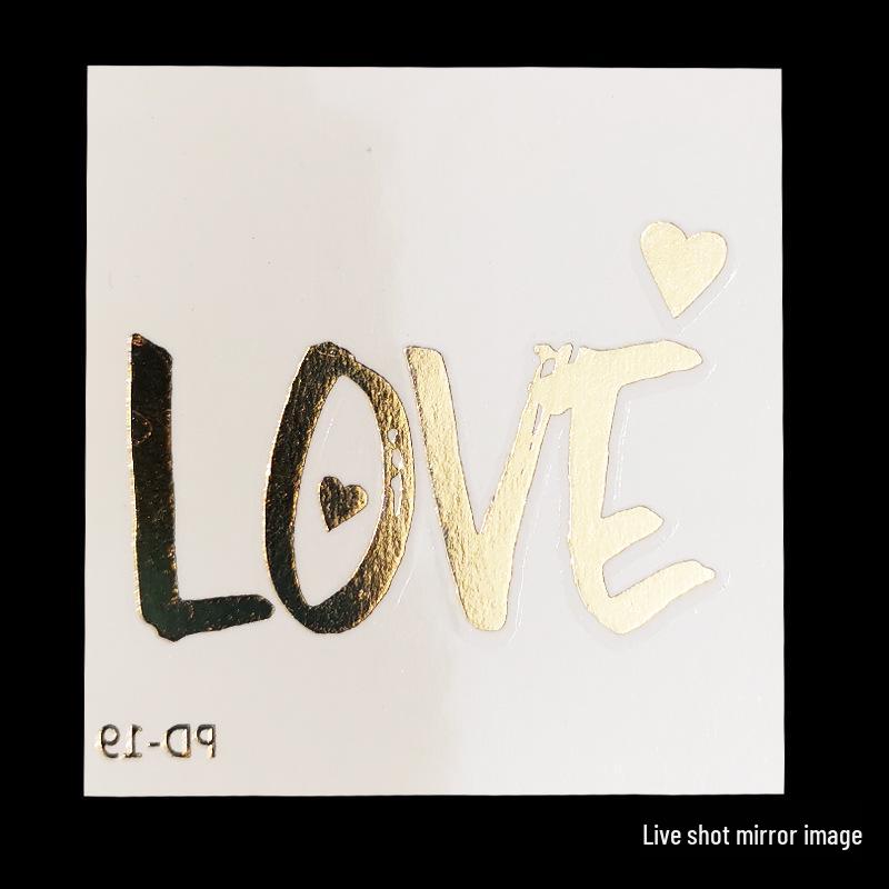 Team Bride Bachelorette Party Gold Foil Tattoo Stickers for Face or Body