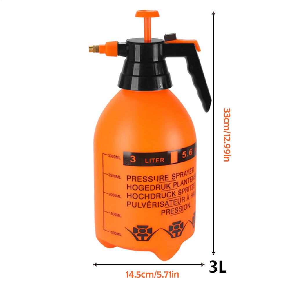 Water Sprayer 2/3L Hand Pressure Water Sprayer Adjustable Portable Garden Sprayer Bottle Plants Sprinkler Car Wash Spray