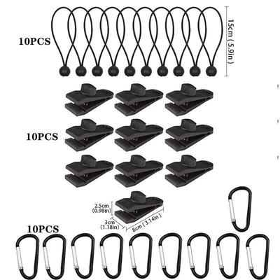 Outdoor Camping Tent Tarp Clips Set