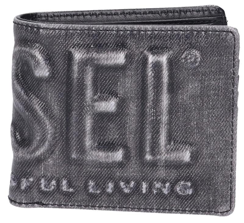 

Двойной кошелек DSL 3D BI FOLD COIN S [Diesel] мужской [Товар] серый