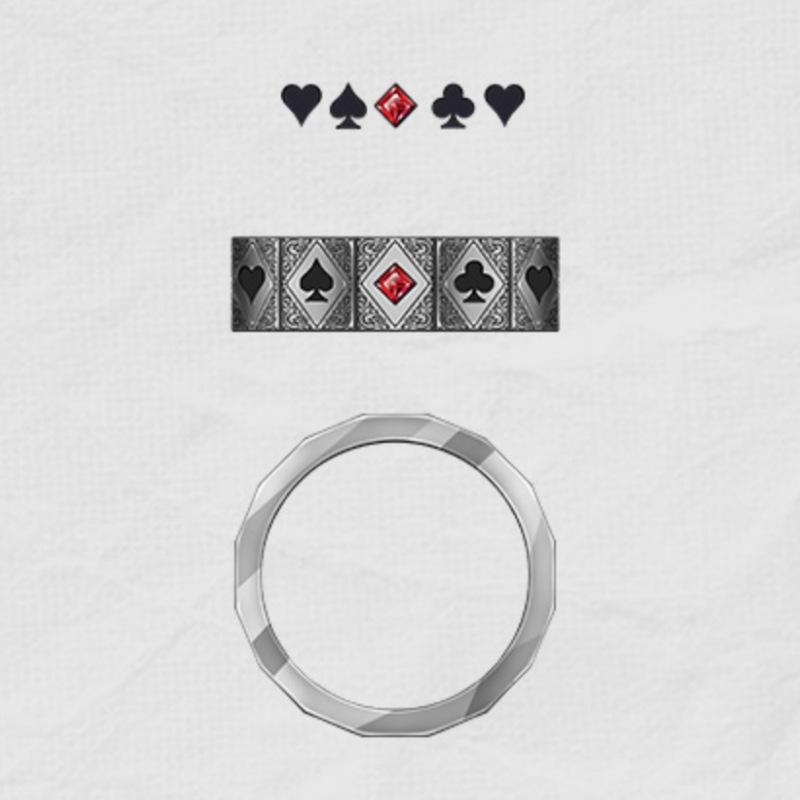 Buyee   Copper Male Ring Finger Elegant Poker Open Ring For Men Fashion Party Fine Jewelry Circle
