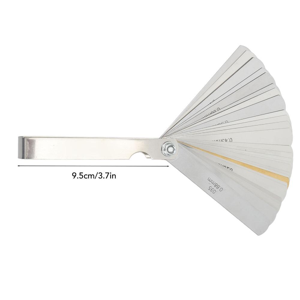 2Pcs 32 Blades Feeler Gauge Set Copper Filler Gauge Tool Tapered Feeler Gauge  For Spark Plug