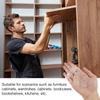 60pcs Plastic Shelf Brackets Compatibility with 3/4 In Thick Boards for Cabinet Shelves Features 5mm Diameter Holes