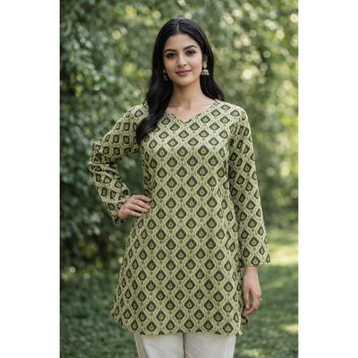 Women Bollywood Top Tunic Kurta Set Indian Casual Wear Short Kurti Set Dress