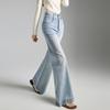 TonLion Women's Slim Fit Flared Micro-Denim Jeans