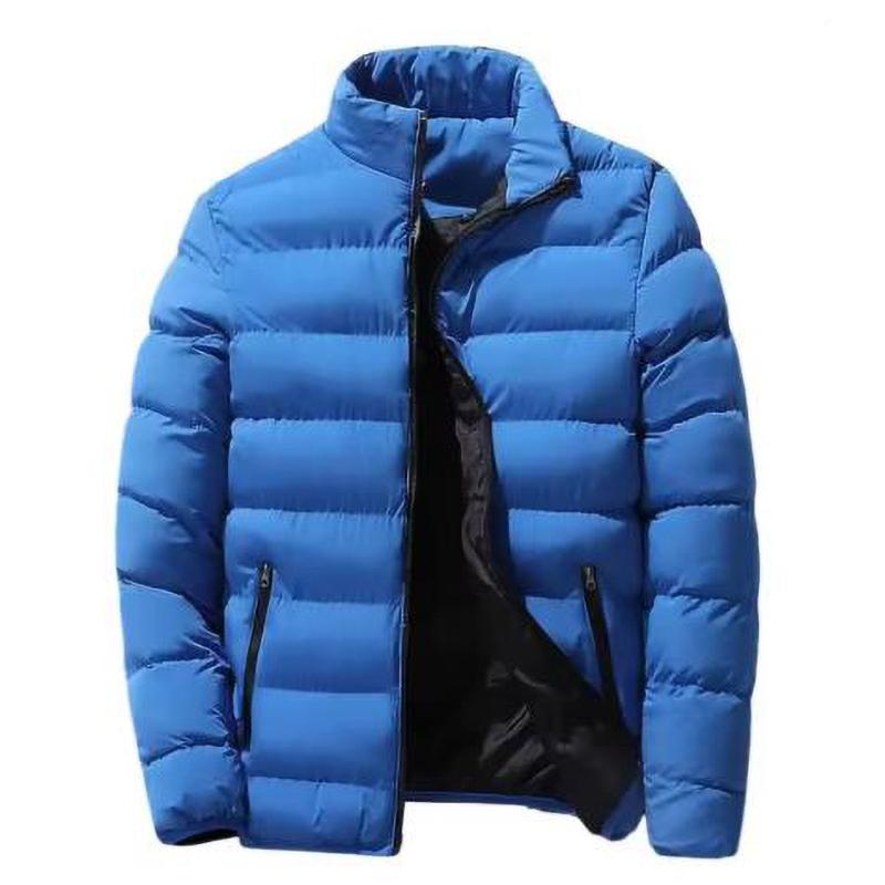 Men's Collar Winter Thick Coat Fashion Business Casual Zipper Jacket